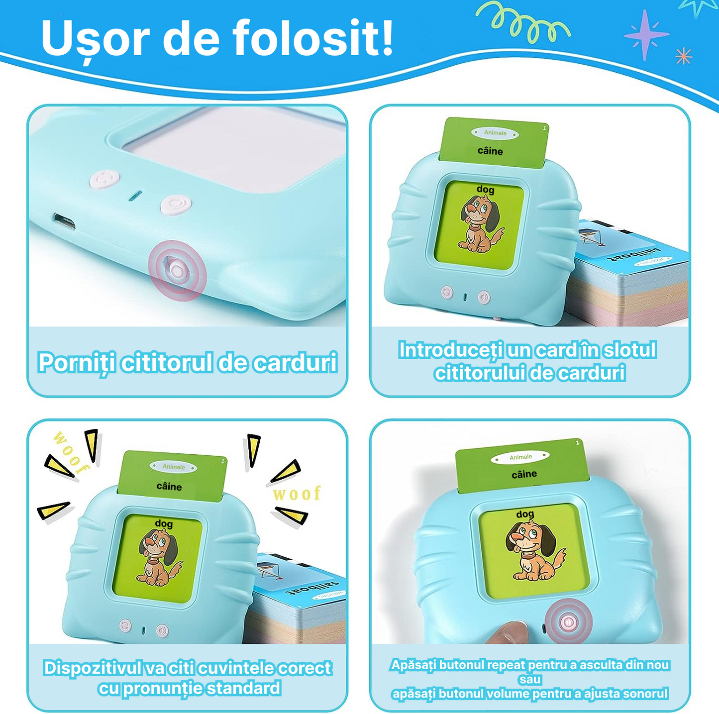 Joc educativ pentru copii în limba Română și Engleză